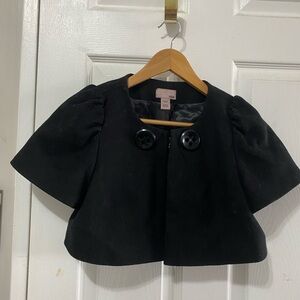 ARCHIVAL H&M TREND 80% Wool Puff Sleeve Bolero - MINT / NO PILLING - Sz 6